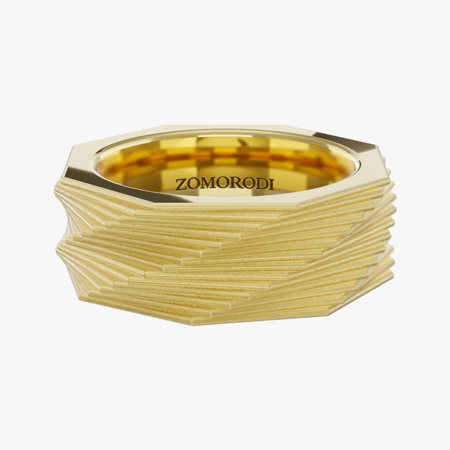 Santorini Matte Gold Ring